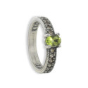 ANILLO PLATA CON PERIDOTO OVAL