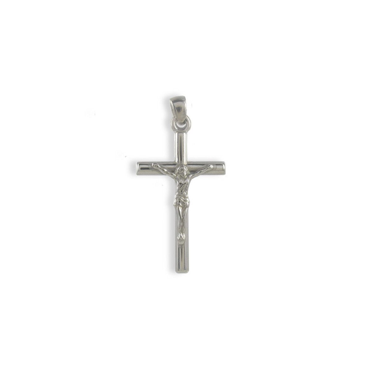 CRUZ TUBO CON CRISTO 3 X 2 CM