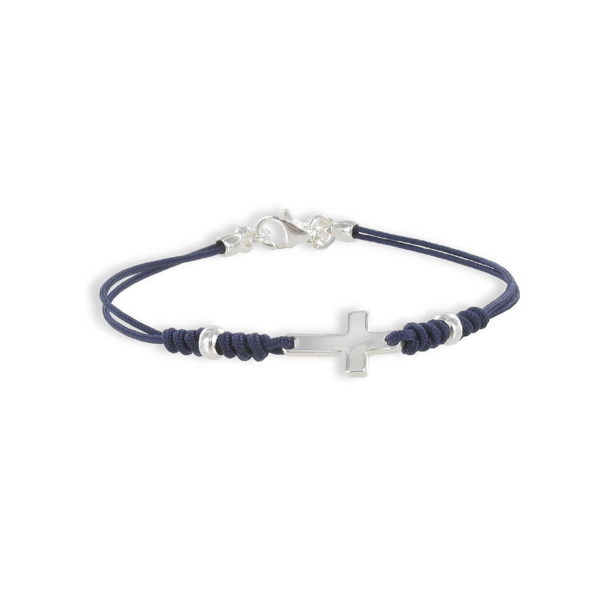 PULSERA MACRAMÉ CON CRUZ