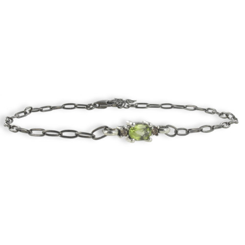 PULSERA PERIDOTO TALLA OVAL