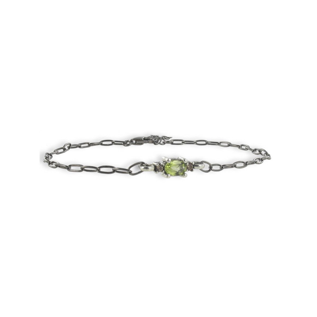 PULSERA PERIDOTO TALLA OVAL