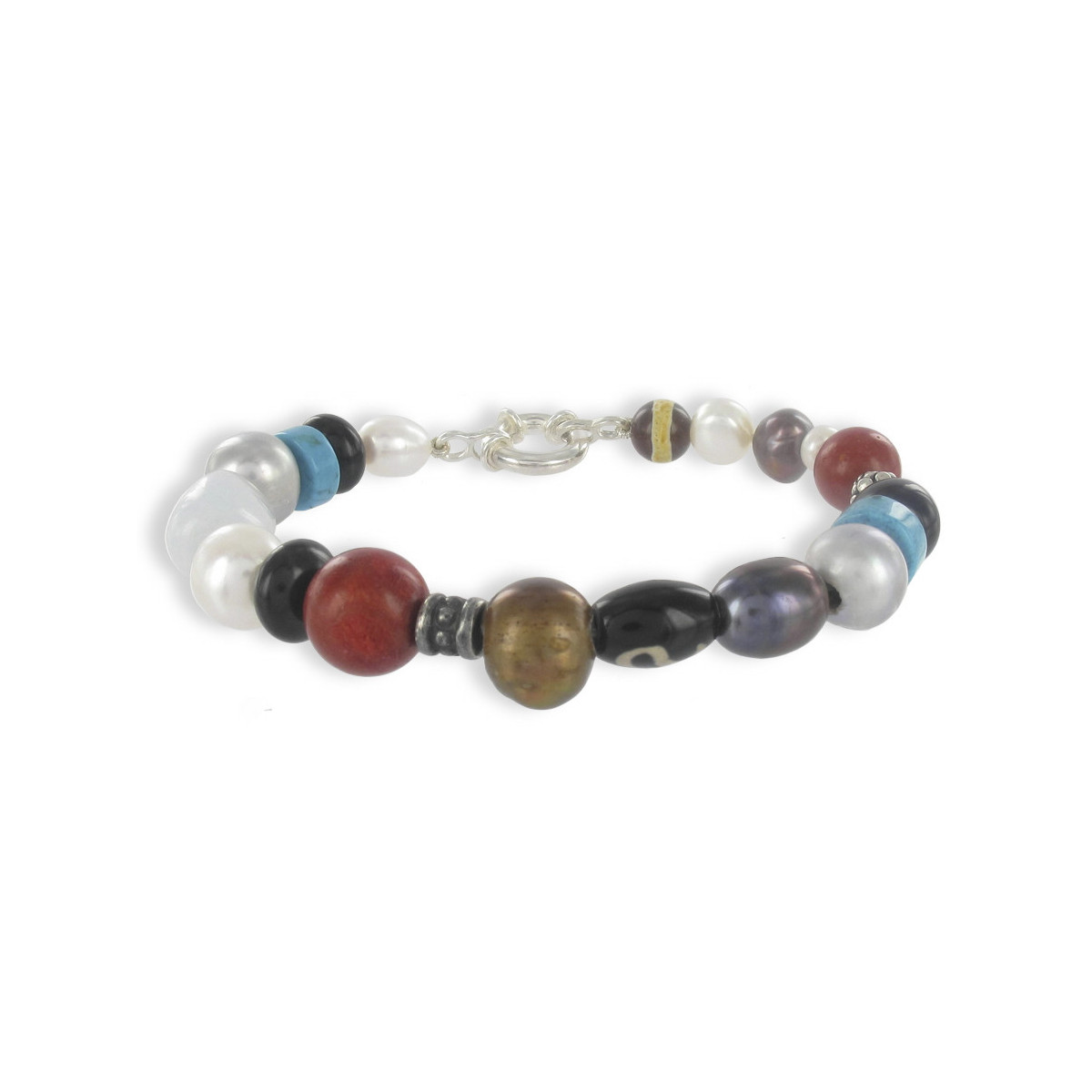 PULSERA ZANZÍBAR MINERALES Y PERLAS