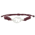 PULSERA MACRAME Y PLATA