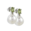 PENDIENTES PERLA Y PERIDOTO