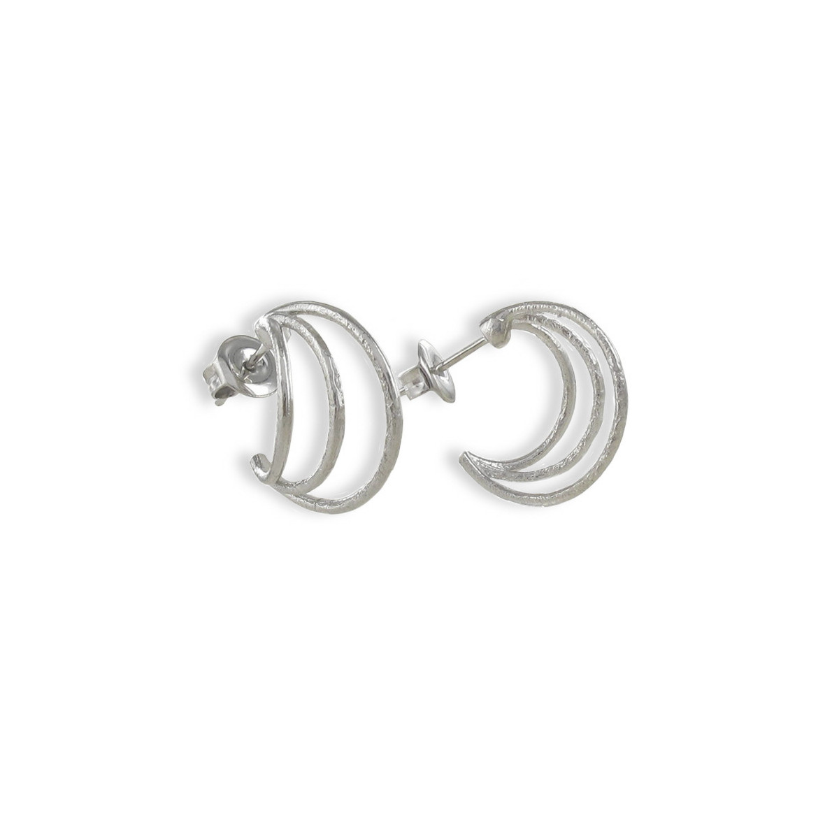 PENDIENTES 3 AROS PLATA