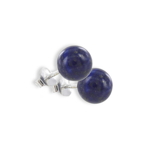 PENDIENTES LAPISLAZULI 8 MM