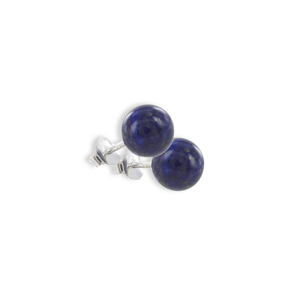 PENDIENTES LAPISLAZULI 8 MM