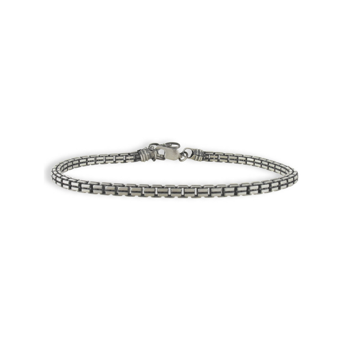 PULSERA CORDON CUADRADO DE PLATA